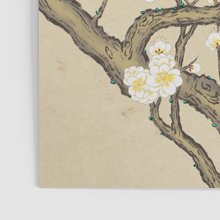 Plum blossoms, bird and the moon Type A (Minhwa: Korean traditional/folk art) Poster Gallery Image 3