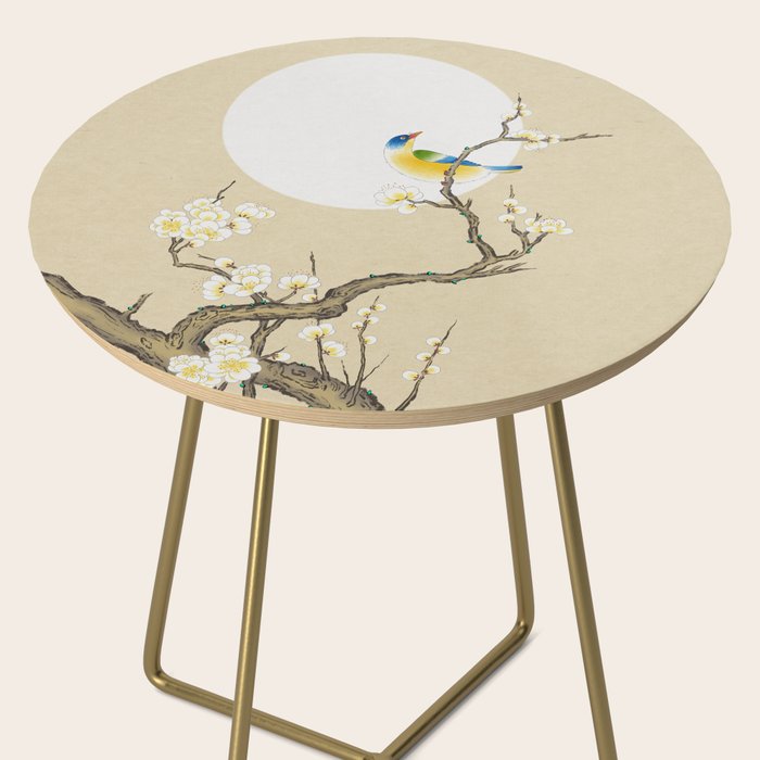 Plum blossoms, bird and the moon Type A (Minhwa: Korean traditional/folk art) Side Table Gallery Image 2