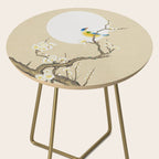 Plum blossoms, bird and the moon Type A (Minhwa: Korean traditional/folk art) Side Table Gallery Image 2