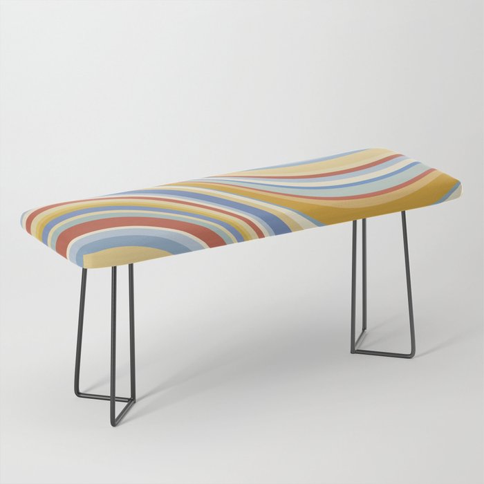 Wavy Stripes VIII - 70s Summer Bench Gallery Image 1