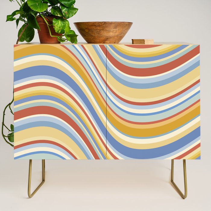 Wavy Stripes VIII - 70s Summer Credenza Gallery Image 1