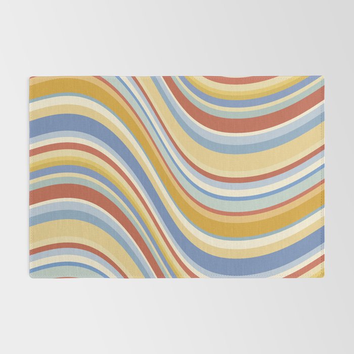 Wavy Stripes VIII - 70s Summer Rug Gallery Image 2