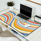 Wavy Stripes VIII - 70s Summer Desk Mat Gallery Image 2