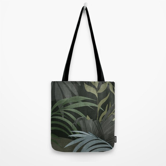 Night Tropical Jungle Tote Bag Gallery Image 2