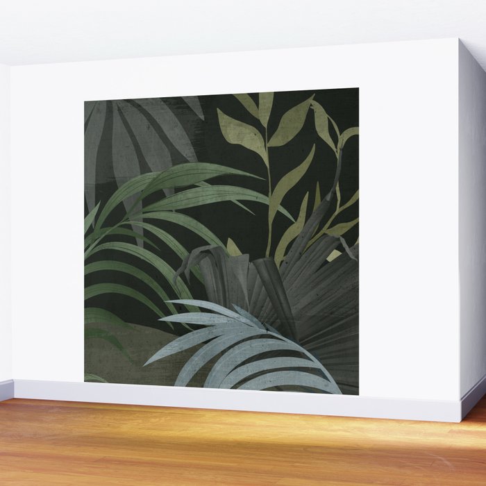 Night Tropical Jungle Wall Mural Gallery Image 2