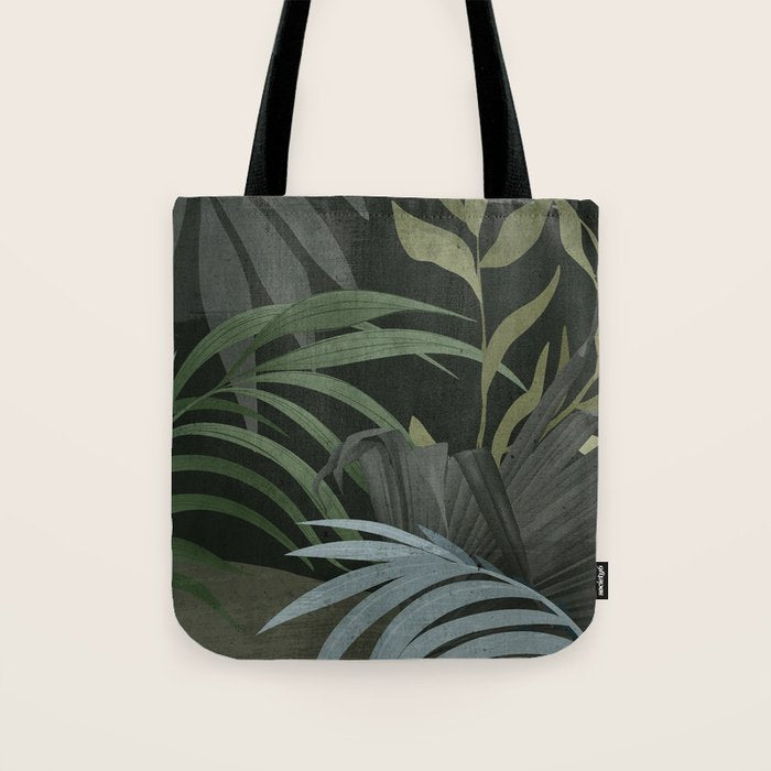 Night Tropical Jungle Tote Bag Gallery Image 1