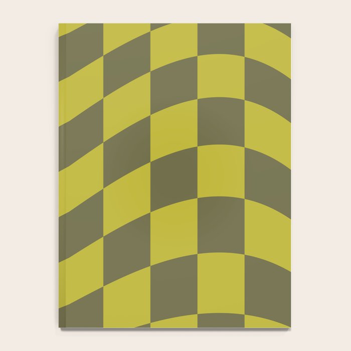 Wavy Chartreuse x Shaded Lichen Notebook Gallery Image 4