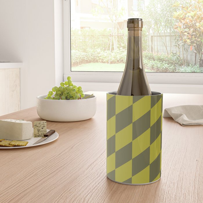 Wavy Chartreuse x Shaded Lichen Wine Chiller Gallery Image 4