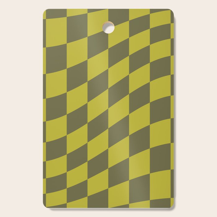Wavy Chartreuse x Shaded Lichen Cutting Board Gallery Image 1