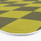 Wavy Chartreuse x Shaded Lichen Bath Mat Gallery Image 3