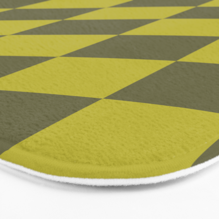 Wavy Chartreuse x Shaded Lichen Bath Mat Gallery Image 3