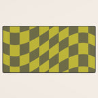 Wavy Chartreuse x Shaded Lichen Desk Mat Gallery Image 3