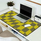 Wavy Chartreuse x Shaded Lichen Desk Mat Gallery Image 2
