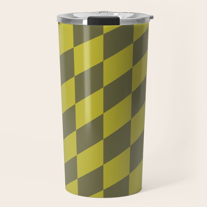 Wavy Chartreuse x Shaded Lichen Travel Mug Gallery Image 1