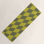 Wavy Chartreuse x Shaded Lichen Yoga Mat Gallery Image 1