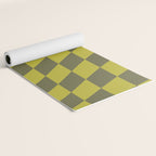Wavy Chartreuse x Shaded Lichen Yoga Mat Gallery Image 2