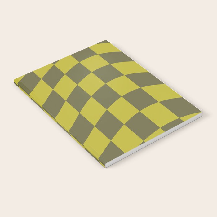 Wavy Chartreuse x Shaded Lichen Notebook Gallery Image 2