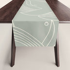 Minimalist Blue Whale Table Runner Gallery Image 1