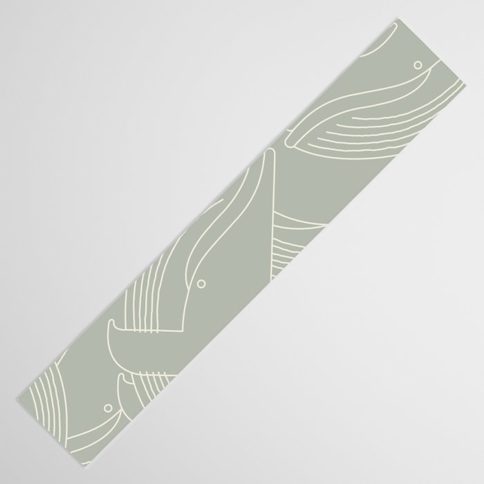 Minimalist Blue Whale Table Runner Gallery Image 3