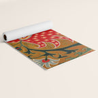 Detail of Shakhrisyabz Suzani Floral Textile Yoga Mat Gallery Image 2