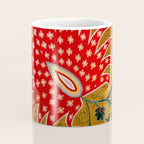 Detail of Shakhrisyabz Suzani Floral Textile Coffee Mug Gallery Image 4