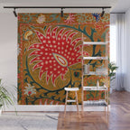 Detail of Shakhrisyabz Suzani Floral Textile Wall Mural Gallery Image 1