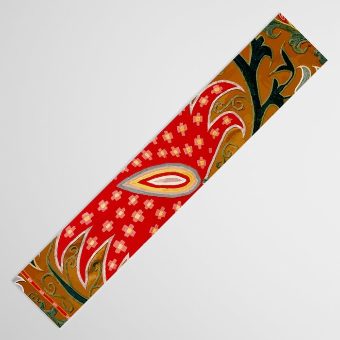 Detail of Shakhrisyabz Suzani Floral Textile Table Runner Gallery Image 3