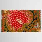 Detail of Shakhrisyabz Suzani Floral Textile Tablecloth Gallery Image 2