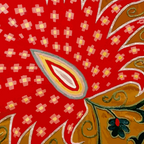 Detail of Shakhrisyabz Suzani Floral Textile Coffee Mug Gallery Image 2