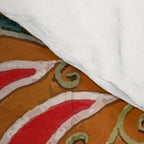 Detail of Shakhrisyabz Suzani Floral Textile Comforter Gallery Image 4