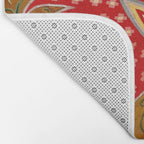 Detail of Shakhrisyabz Suzani Floral Textile Bath Mat Gallery Image 2