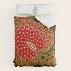 Detail of Shakhrisyabz Suzani Floral Textile Comforter Gallery Image 6