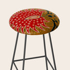 Detail of Shakhrisyabz Suzani Floral Textile Stool Gallery Image 2