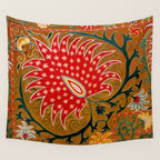 Detail of Shakhrisyabz Suzani Floral Textile Wall Tapestry Gallery Image 4