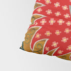 Detail of Shakhrisyabz Suzani Floral Textile Pillow Sham Gallery Image 4