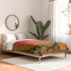 Detail of Shakhrisyabz Suzani Floral Textile Comforter Gallery Image 2