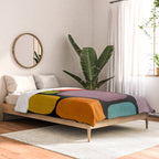 Black & Colorful Shapes Modern I Comforter Gallery Image 2