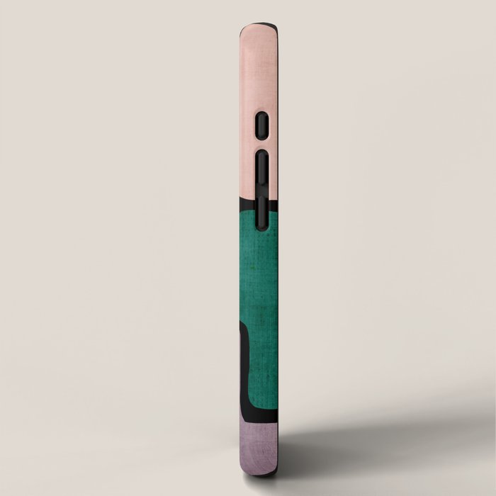 Black & Colorful Shapes Modern I iPhone Case Gallery Image 2