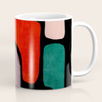 Black & Colorful Shapes Modern I Coffee Mug Gallery Image 1