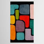 Black & Colorful Shapes Modern I Tablecloth Gallery Image 2