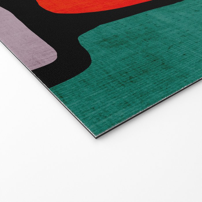 Black & Colorful Shapes Modern I Welcome Mat Gallery Image 2