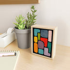 Black & Colorful Shapes Modern I Mini Art Print Gallery Image 2