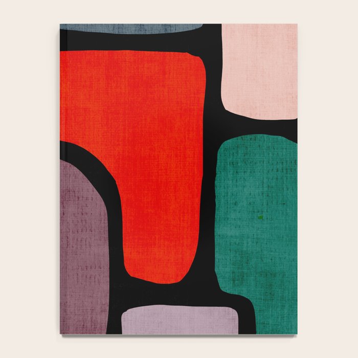 Black & Colorful Shapes Modern I Notebook Gallery Image 4