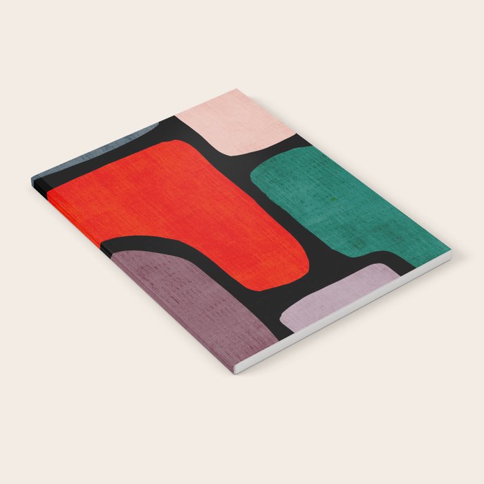 Black & Colorful Shapes Modern I Notebook Gallery Image 2