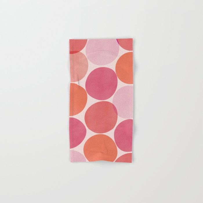 Playful Red and Pink Dots Bath Towel Gallery Image 1