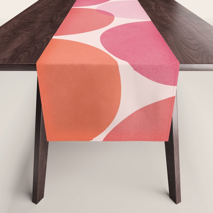 Playful Red and Pink Dots Table Runner Gallery Image 1