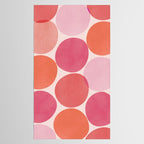 Playful Red and Pink Dots Tablecloth Gallery Image 2