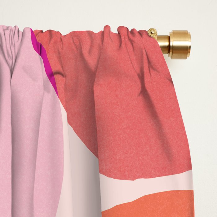 Playful Red and Pink Dots Window Curtain Gallery Image 2
