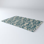 Vintage Botanica Midnight Teal - Heritage Revival Floral Rug Gallery Image 3