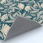 Vintage Botanica Midnight Teal - Heritage Revival Floral Rug Gallery Image 4